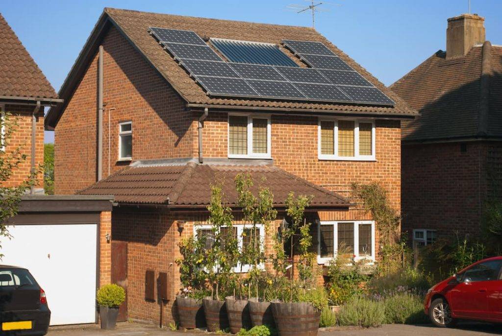 Detached House With Solar Panels